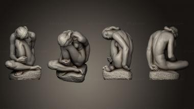 Figurines of people Sitting Girl 3d model
